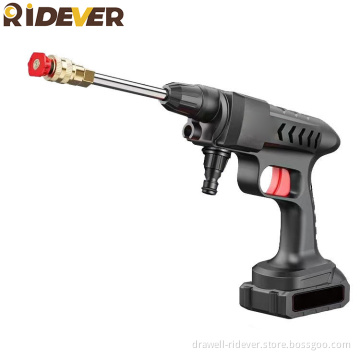 Ridever Portable Car Washer Price Car Washer Machine Equipment 14 Plunger 21V Charger Stainless Steal Car Washer